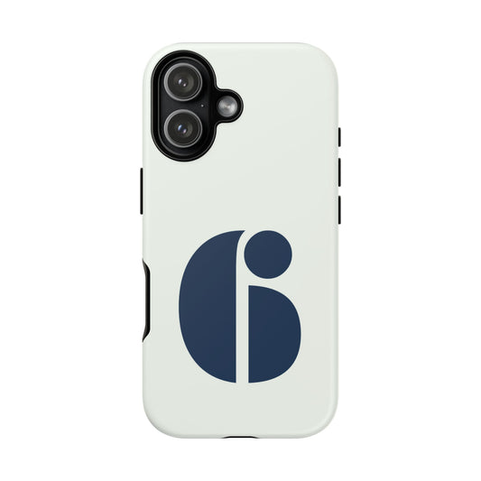 Number 6 - minimalist typographic tough case for iPhone 17