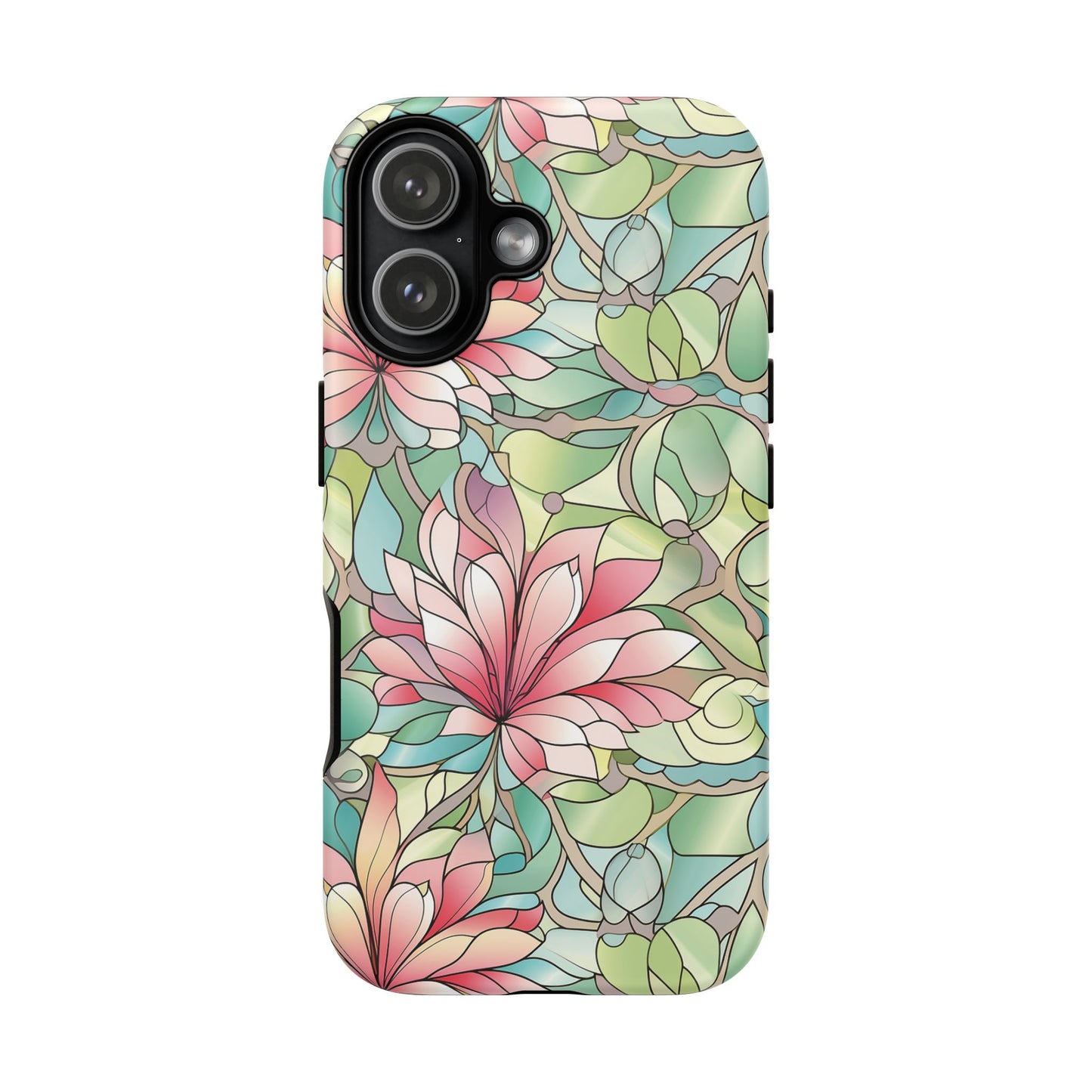 iPhone 17 phone case - Pastel Flower Stained Glass