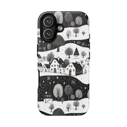 iPhone 17 phone case - Winter Village Night
