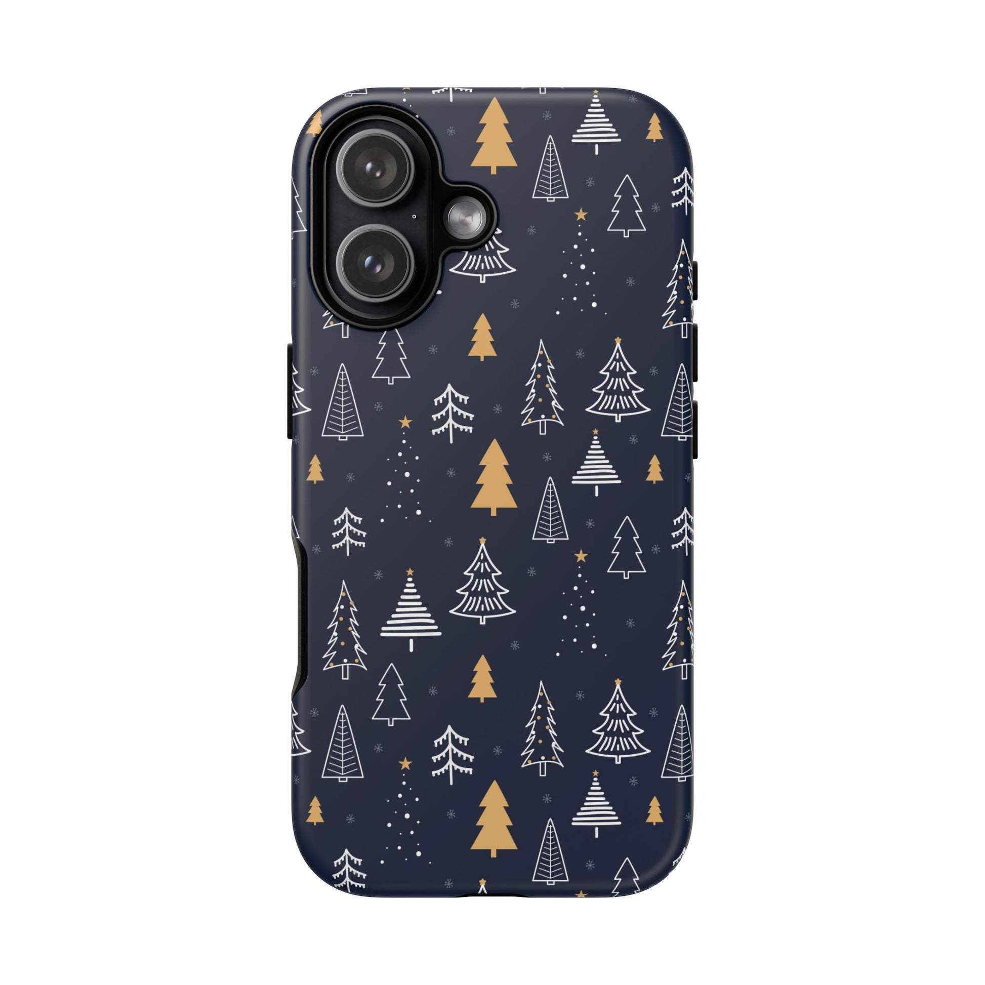 iPhone 17 phone case - Winter Xmas Tree Pattern