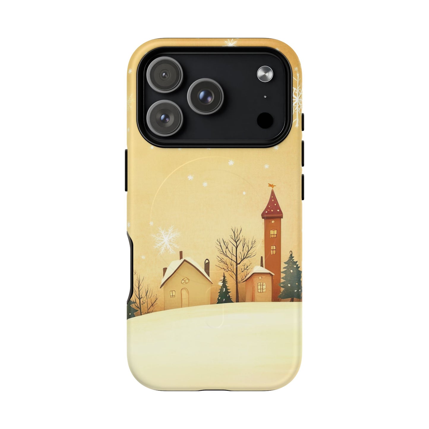 iPhone 17 Pro magsafe phone case - Charming Winter Village