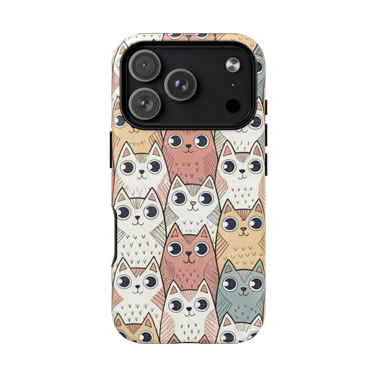 iPhone 17 Pro magsafe phone case - Colourful Kitties