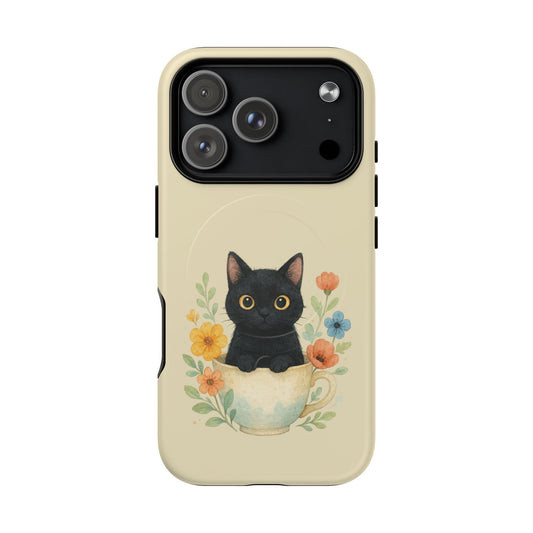 iPhone 17 Pro magsafe phone case - Cup Cat