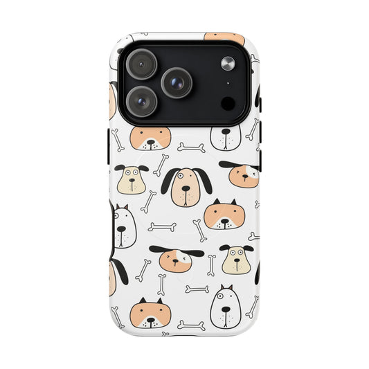 iPhone 17 Pro magsafe phone case - Cute Dogs & Bones