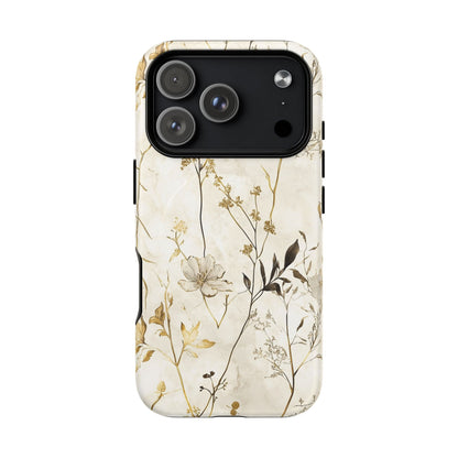 iPhone 17 Pro magsafe phone case - Flowers Marble