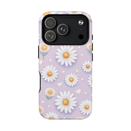 iPhone 17 Pro magsafe phone case - Pastel Daisy Love