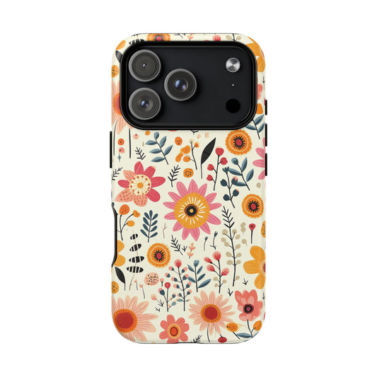 iPhone 17 Pro magsafe phone case - Playful Bloom Motif