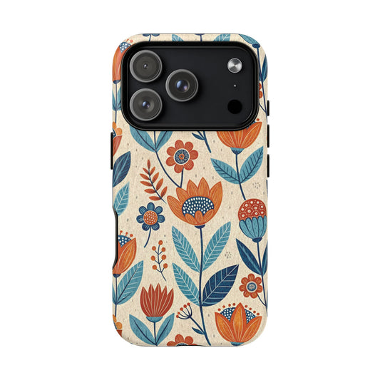 iPhone 17 Pro magsafe phone case - Timeless Vintage Floral Pattern