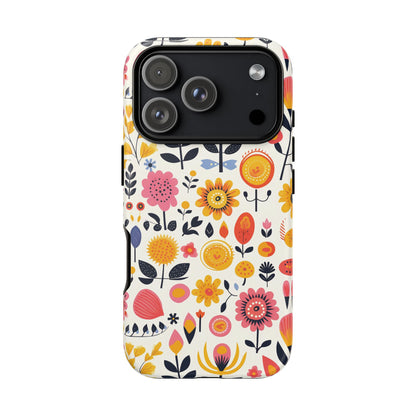 iPhone 17 Pro phone case - Colourful Floral Pattern