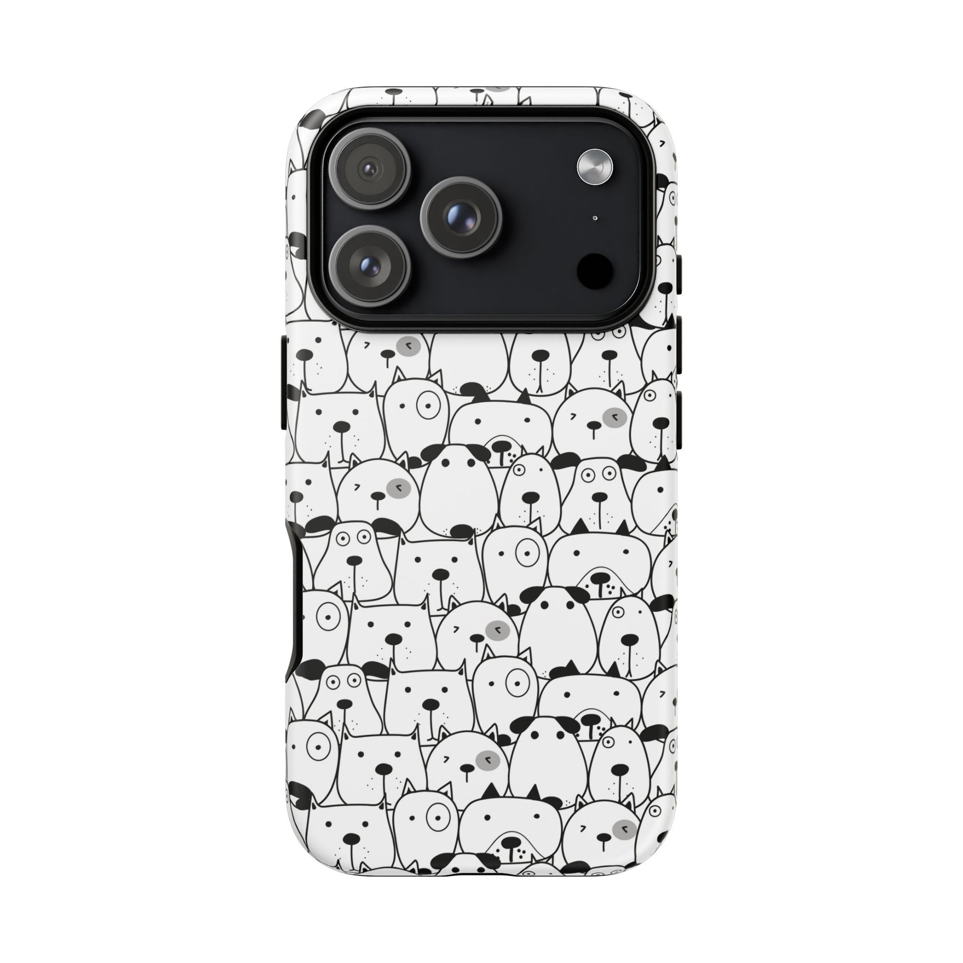 iPhone 17 Pro phone case - Cute Dogs Drawing