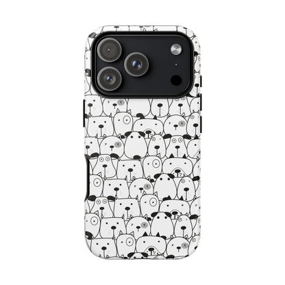 iPhone 17 Pro phone case - Cute Dogs Drawing