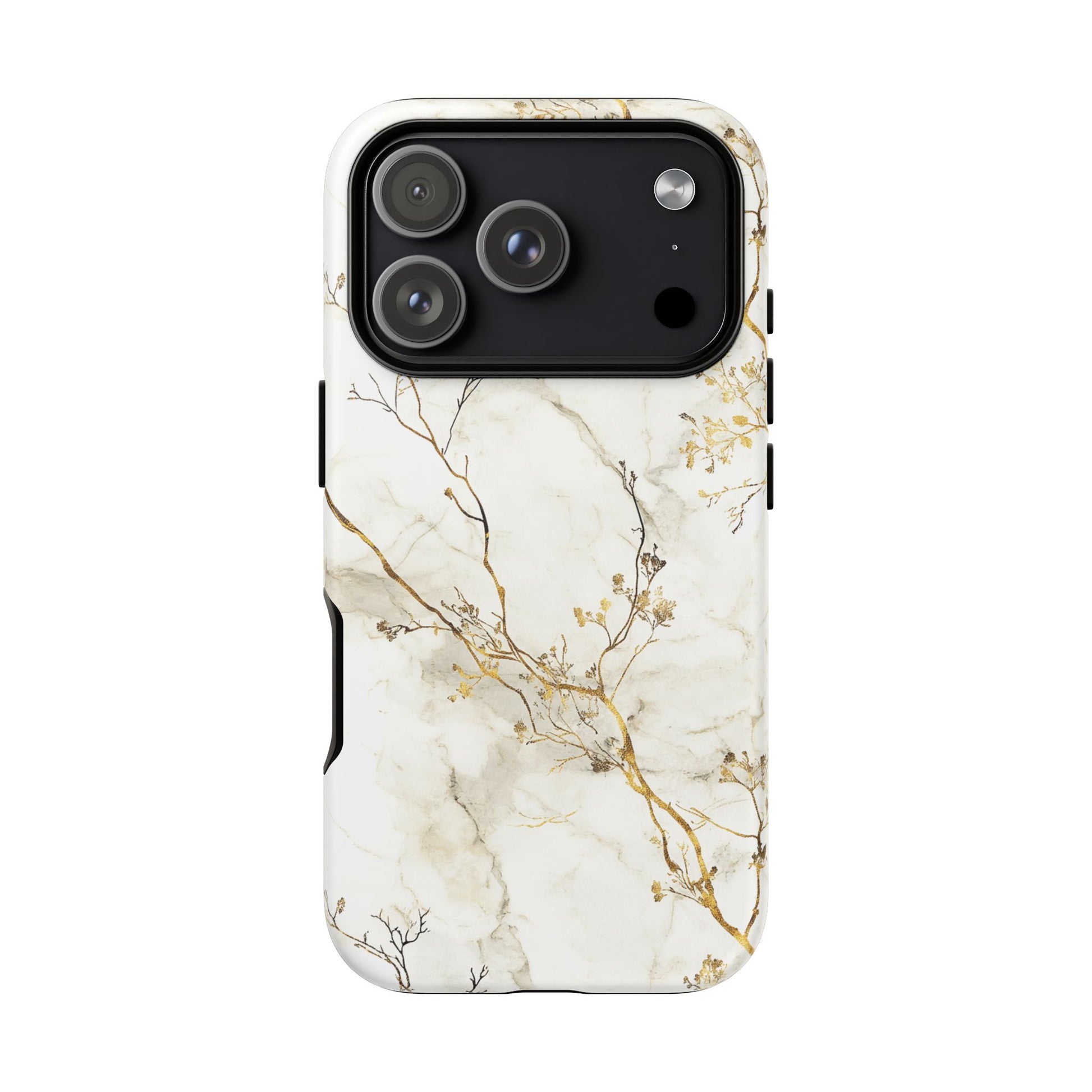iPhone 17 Pro phone case - Gold Branches Marble