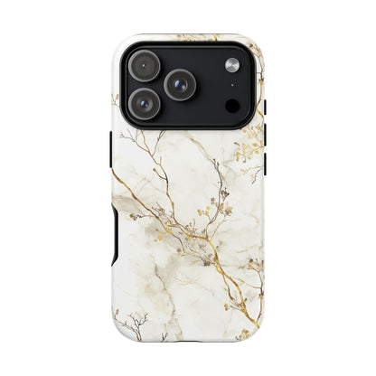 iPhone 17 Pro phone case - Gold Branches Marble