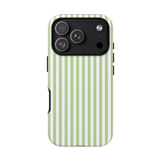 iPhone 17 Pro phone case - Green Stripes
