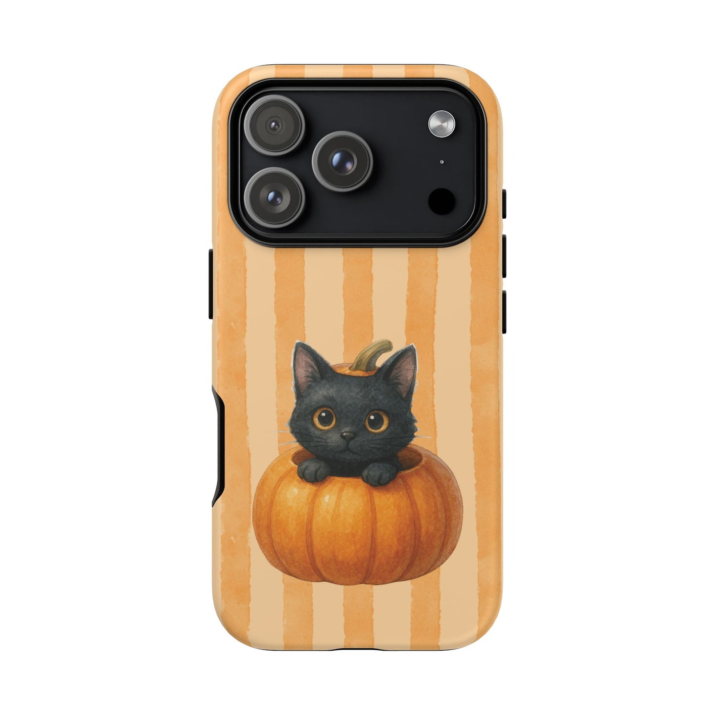 iPhone 17 Pro phone case - Kitty Big Pumpkin