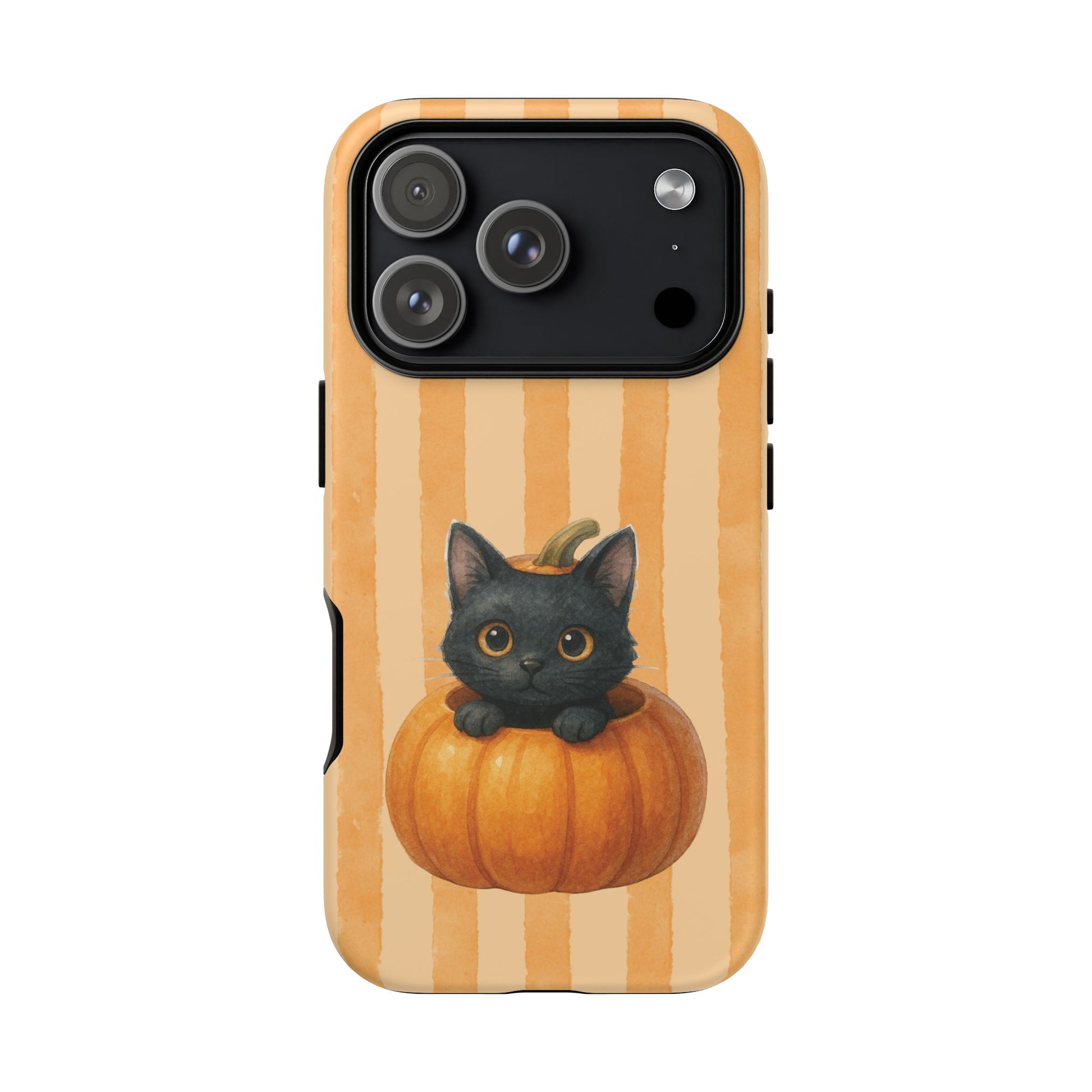 iPhone 17 Pro phone case - Kitty Big Pumpkin