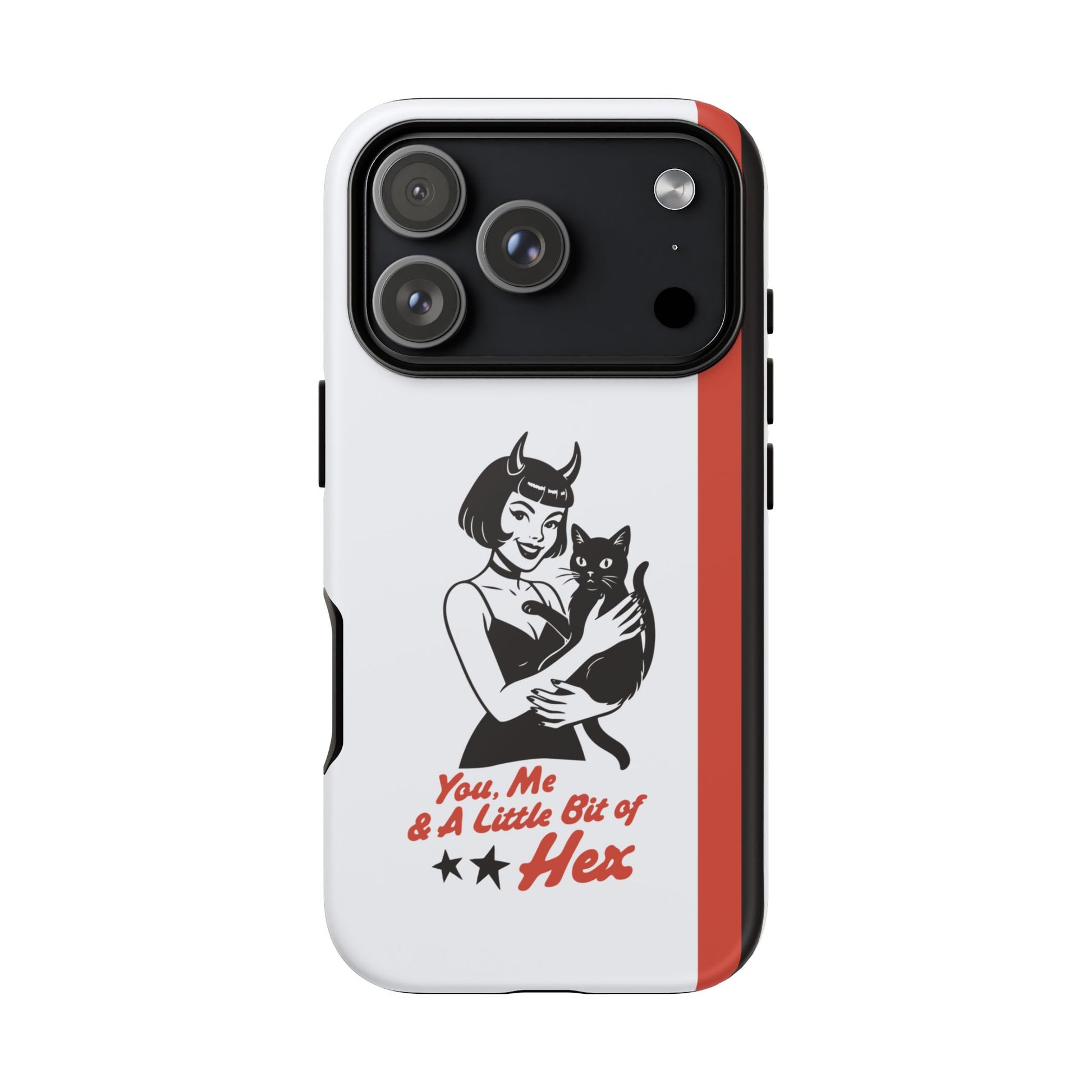 iPhone 17 Pro phone case - Lady and a Black Cat