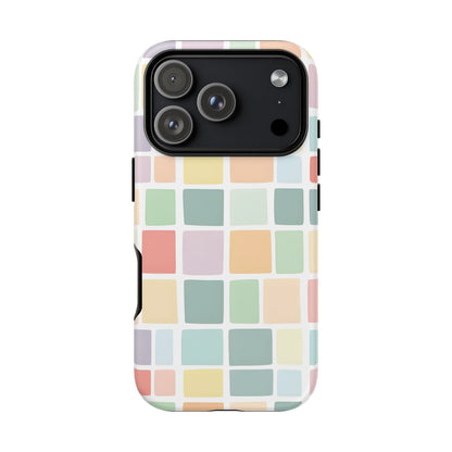 iPhone 17 Pro phone case - Pastel Blocks