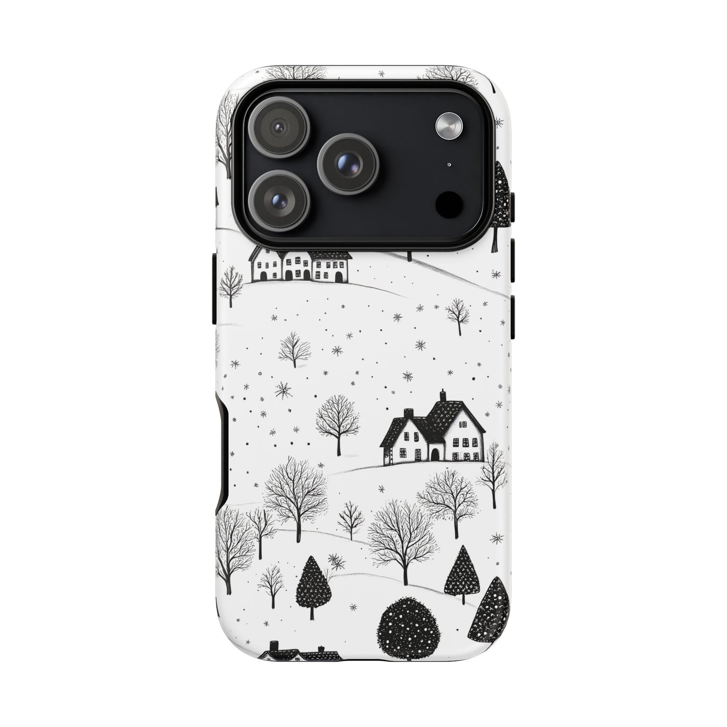 iPhone 17 Pro phone case - Snowy Village