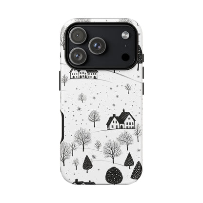 iPhone 17 Pro phone case - Snowy Village
