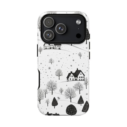iPhone 17 Pro phone case - Snowy Village