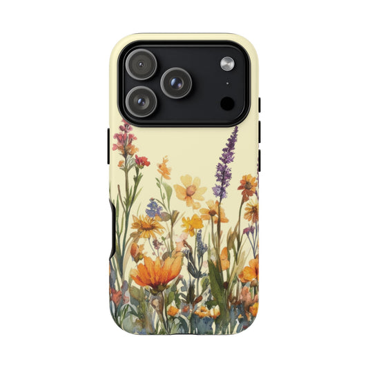 iPhone 17 Pro phone case - Watercolour Garden Flower