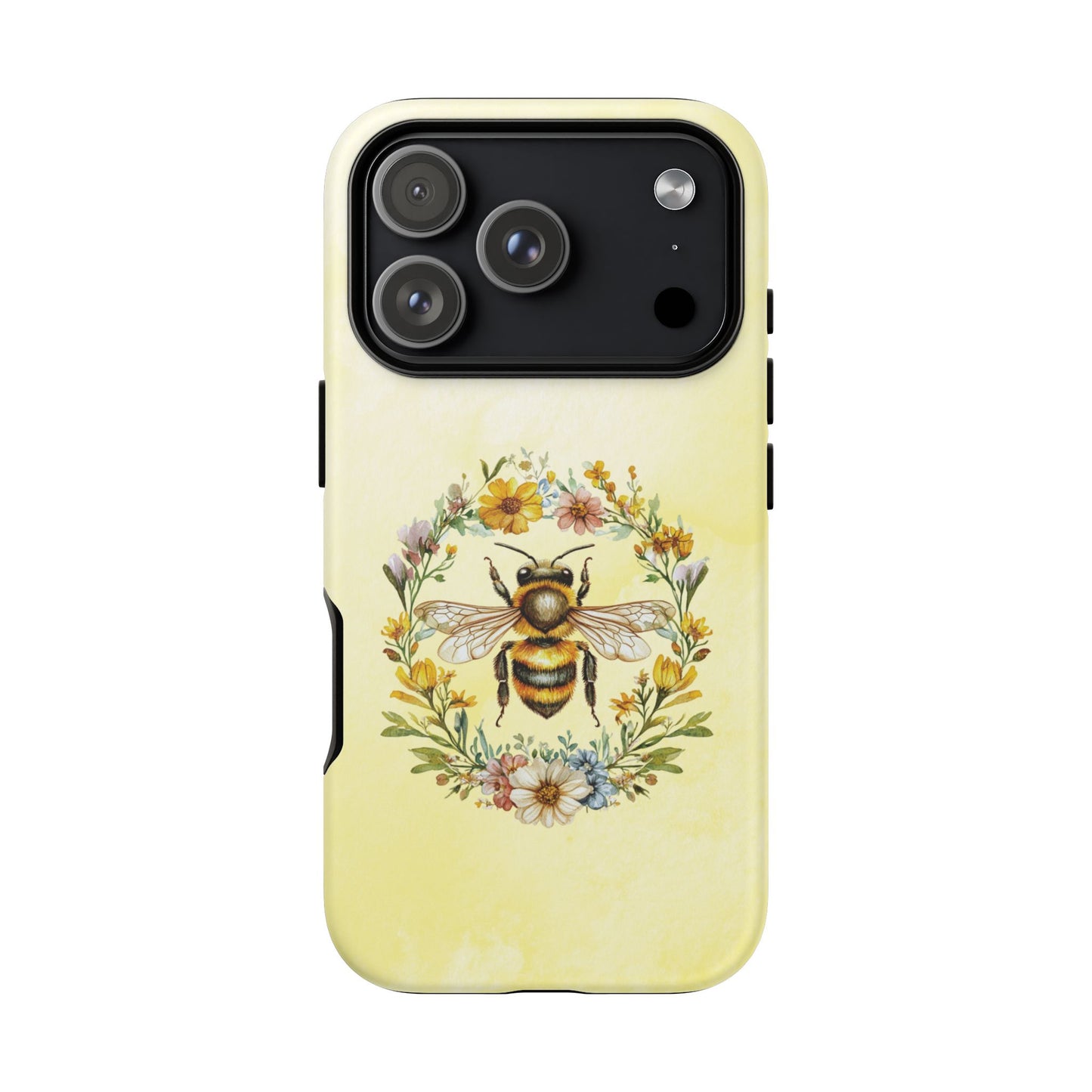 iPhone 17 Pro phone case - Whimsical Bee with Floral