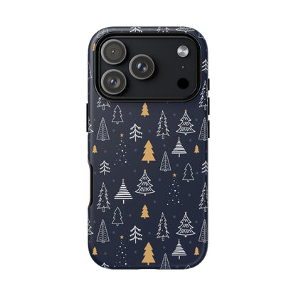 iPhone 17 Pro phone case - Winter Xmas Tree Pattern