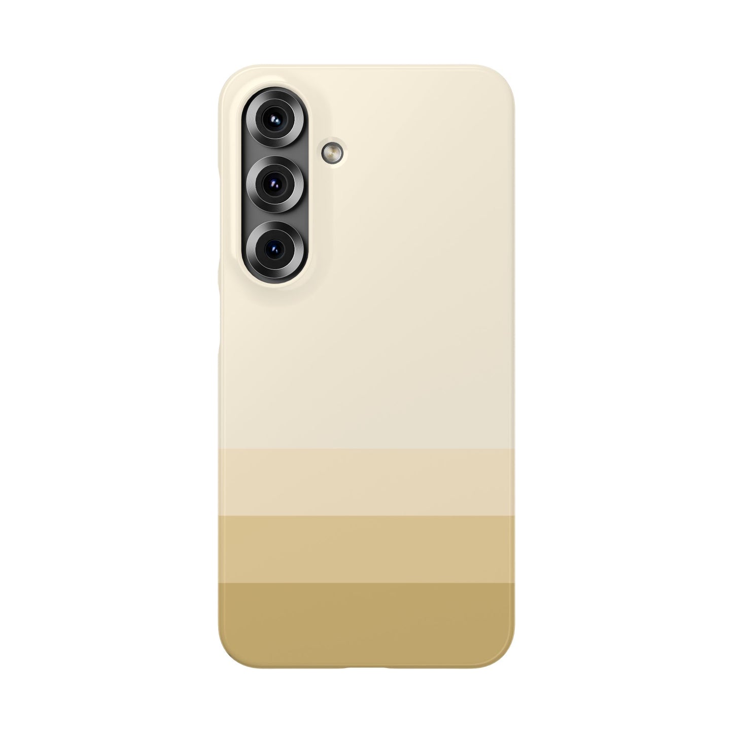 Minimalist cream and tan snap-on case for Samsung Galaxy devices