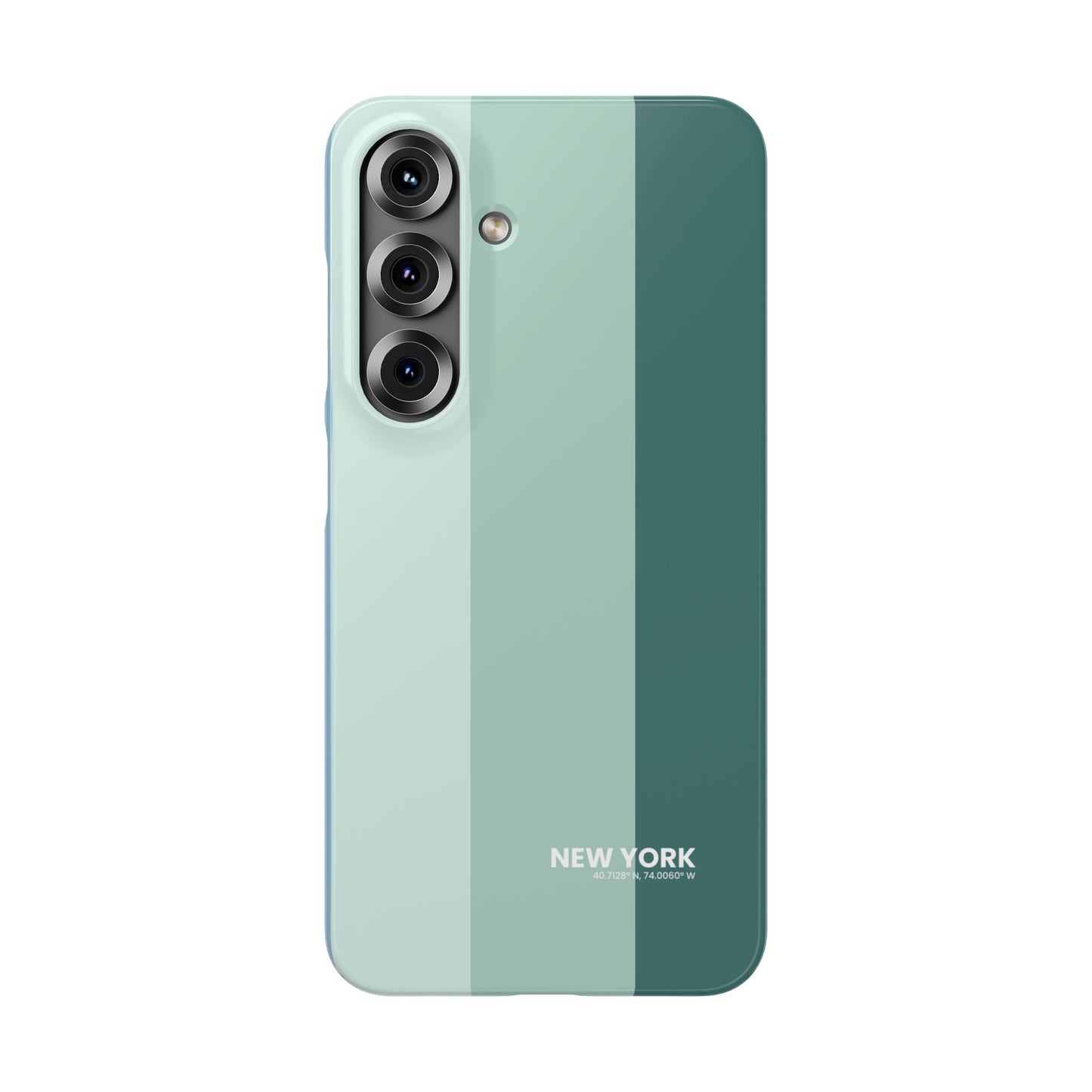 Minimalist green and teal color block snap  case for Samsung Galaxy