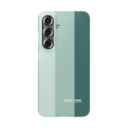Minimalist green and teal color block snap  case for Samsung Galaxy