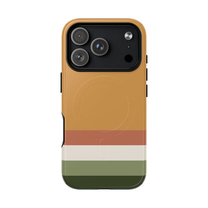 Minimalist neutral fall MagSafe compatible case for seamless wireless charging