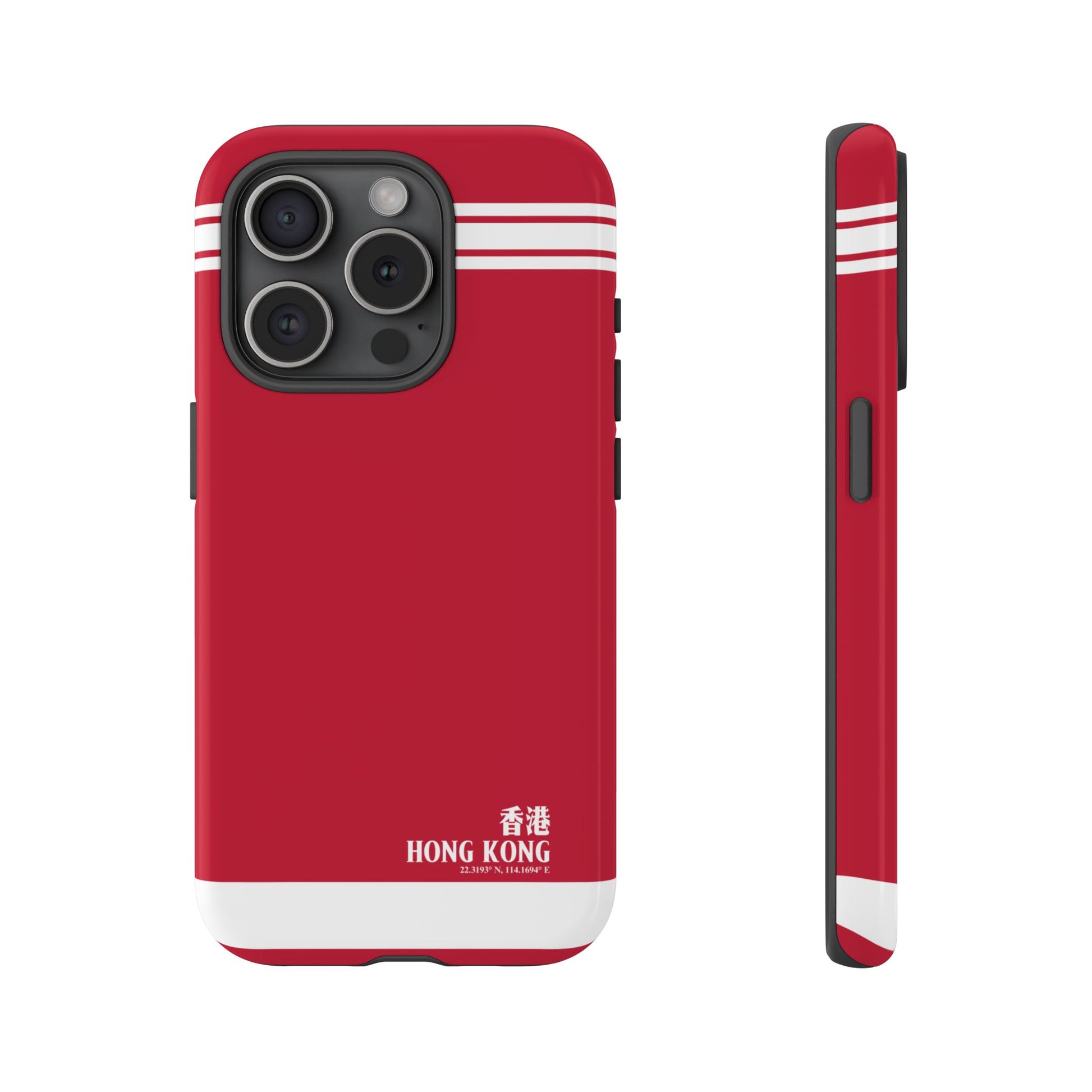 Mintocase minimalist collection bold red Hong Kong city tough phone case