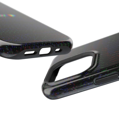 Clear and open cutouts for charging port and camera on tough phone case