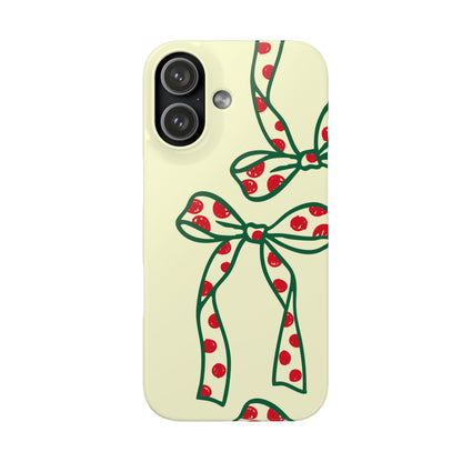 Retro polka dot ribbon Snap Case