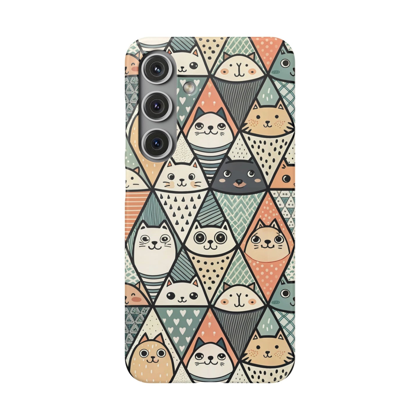 Samsung Galaxy S24 snap phone case - Cute Animals Design