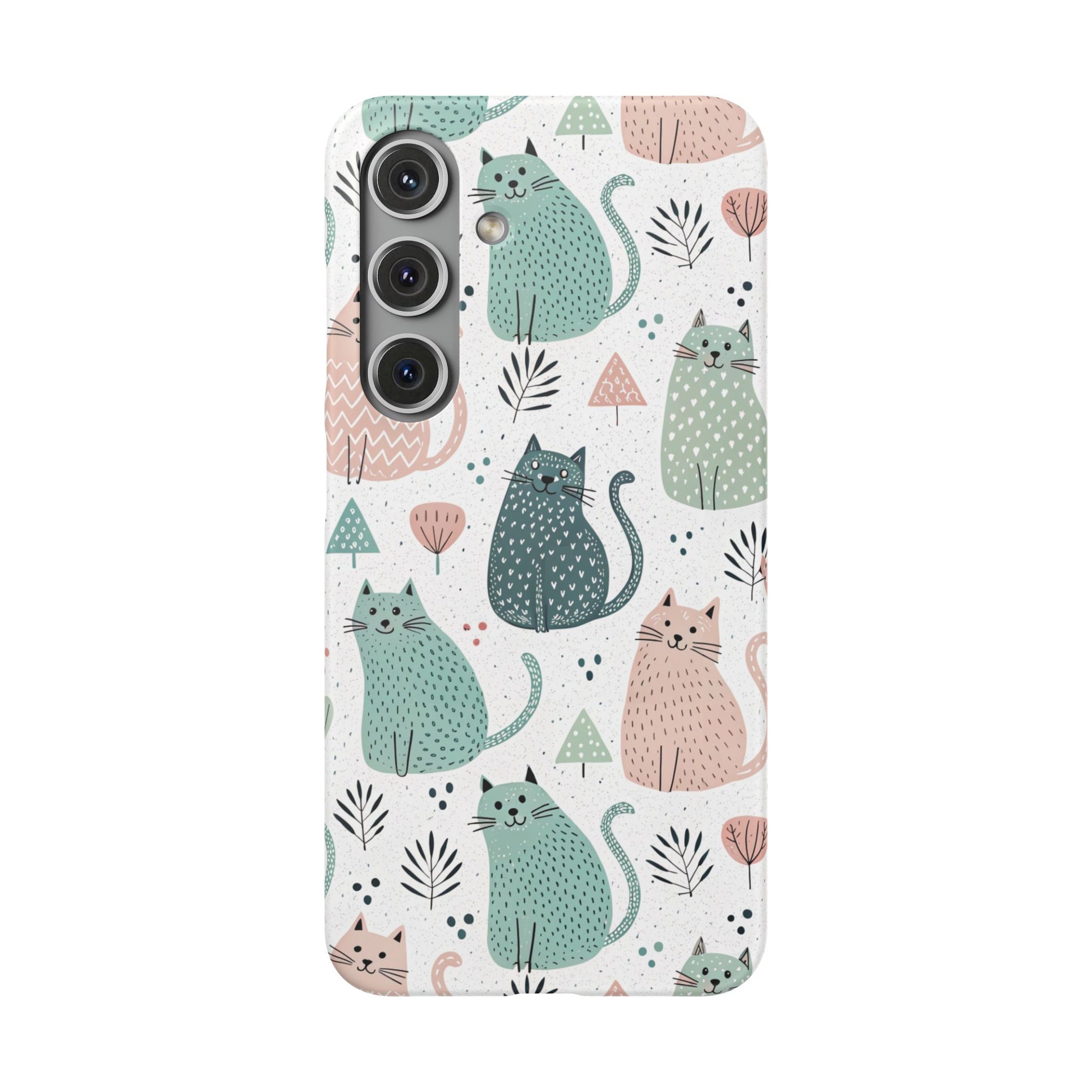 Samsung Galaxy S24 snap phone case - Hello Cats