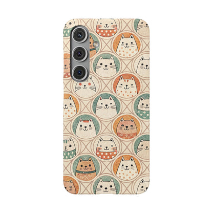 Samsung Galaxy S24 snap phone case - Kawaii Cats
