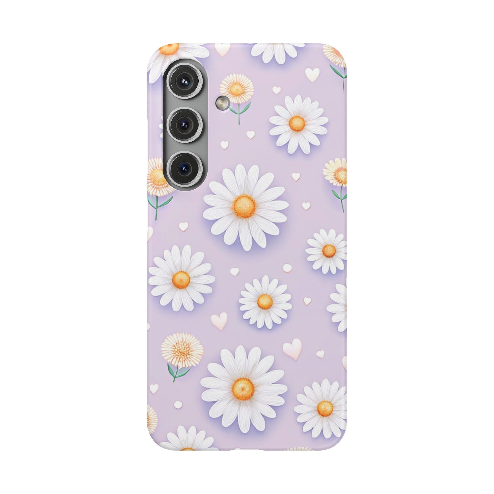 Samsung Galaxy S24 snap phone case - Pastel Daisy Love