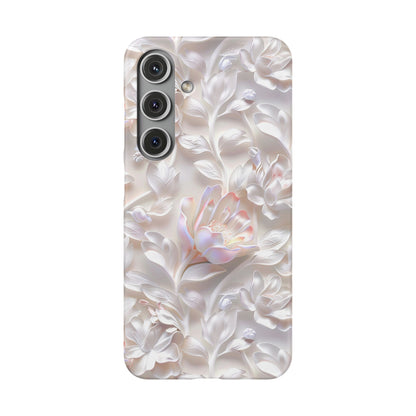Samsung Galaxy S24 snap phone case - Realistic Pink Blossom