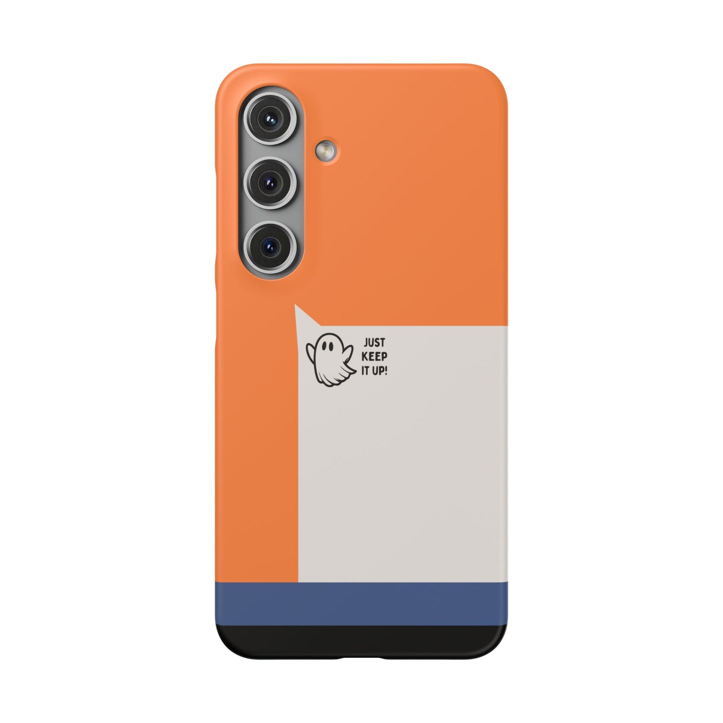 Samsung Galaxy S24 snap phone case - White Flying Ghost