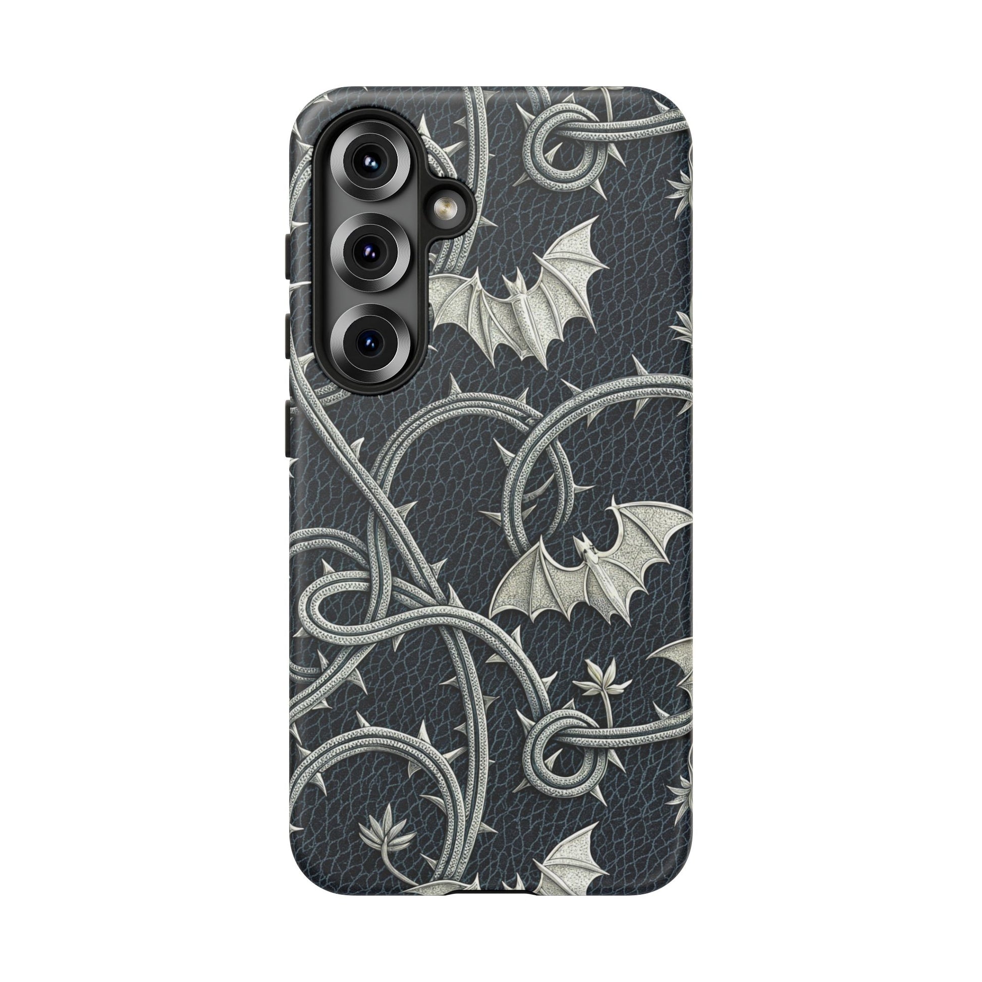 Samsung Galaxy S25 phone case - Bats and Thorny Plant