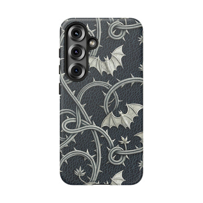 Samsung Galaxy S25 phone case - Bats and Thorny Plant