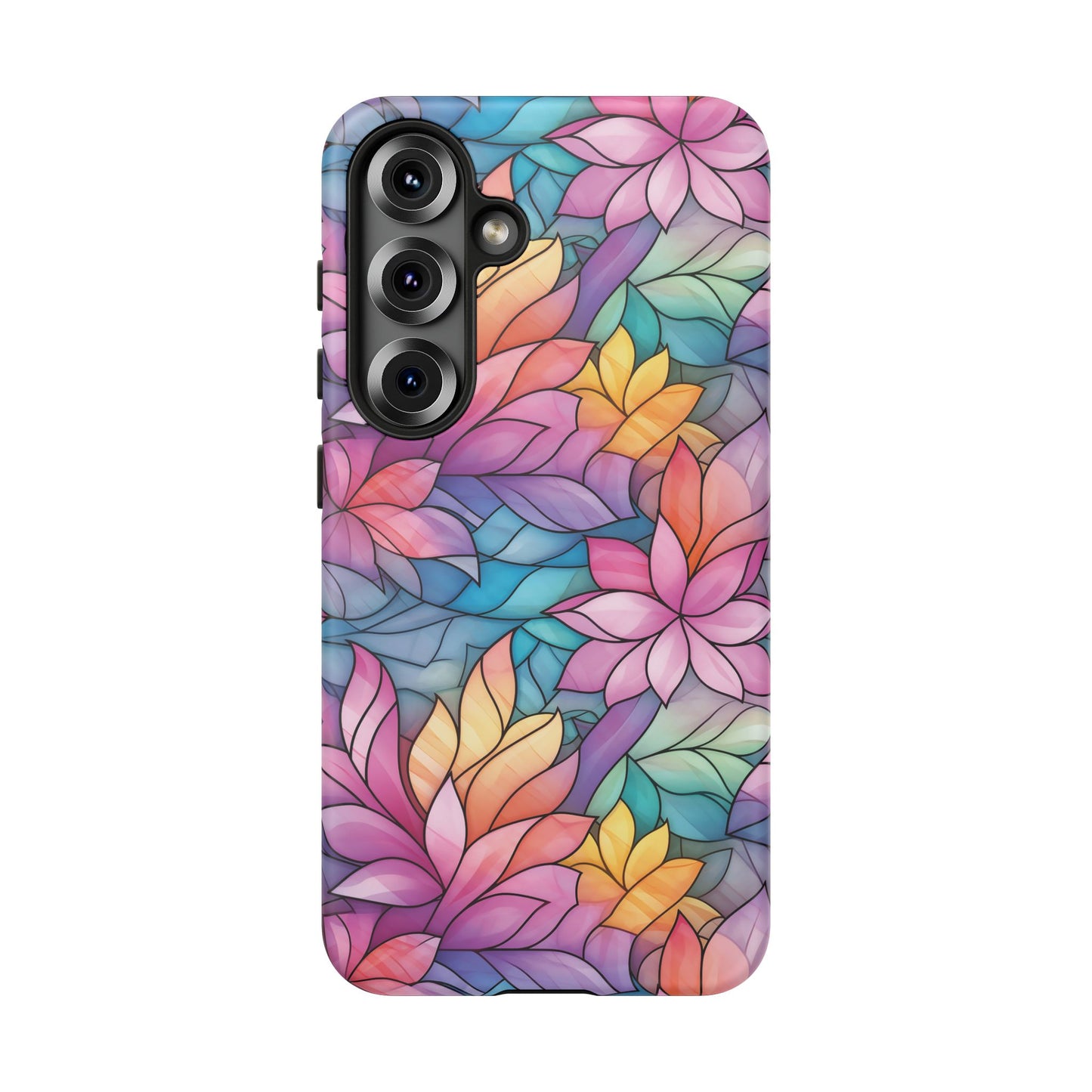 Samsung Galaxy S25 phone case - Blossom Stained Glass