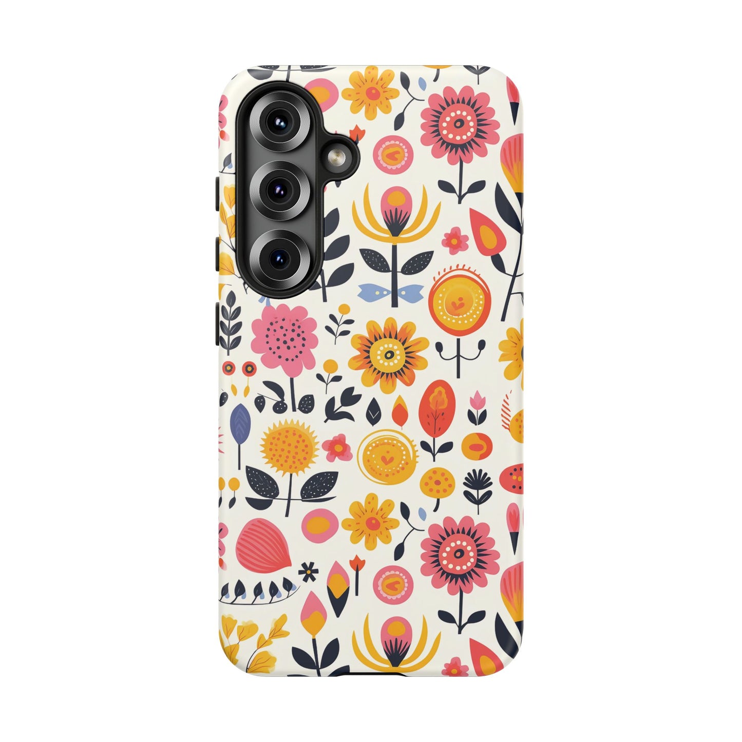 Samsung Galaxy S25 phone case - Colourful Floral Pattern