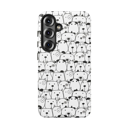 Samsung Galaxy S25 phone case - Cute Dogs Drawing