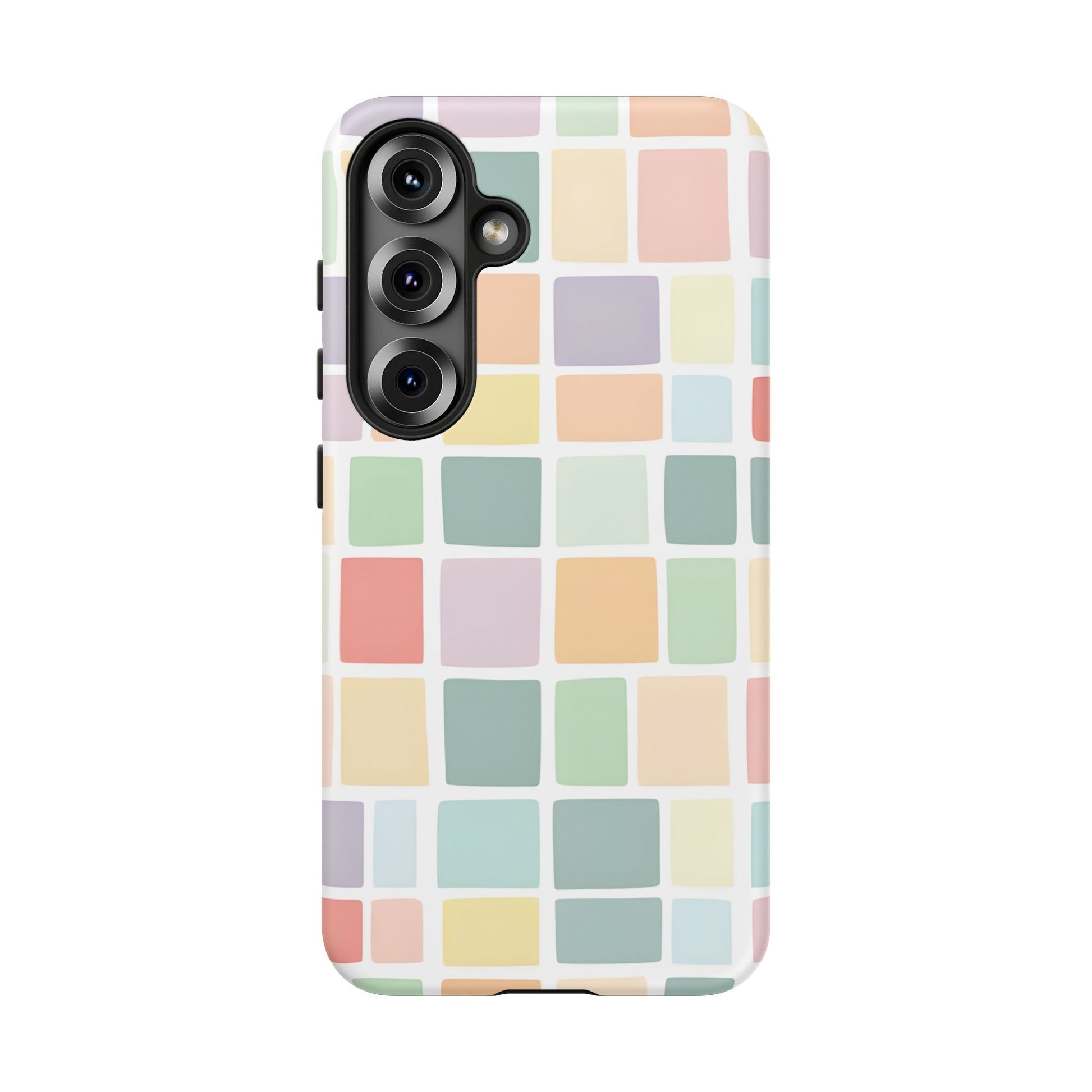 Samsung Galaxy S25 phone case - Pastel Blocks