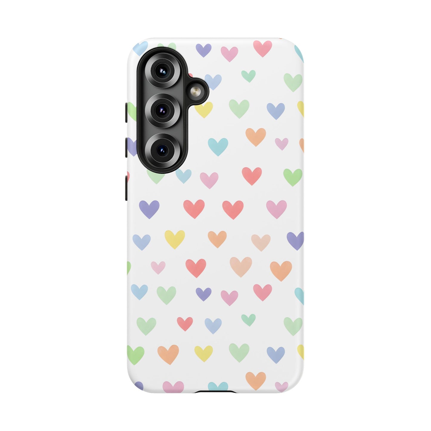 Samsung Galaxy S25 phone case - Pastel Heart Shapes Pattern