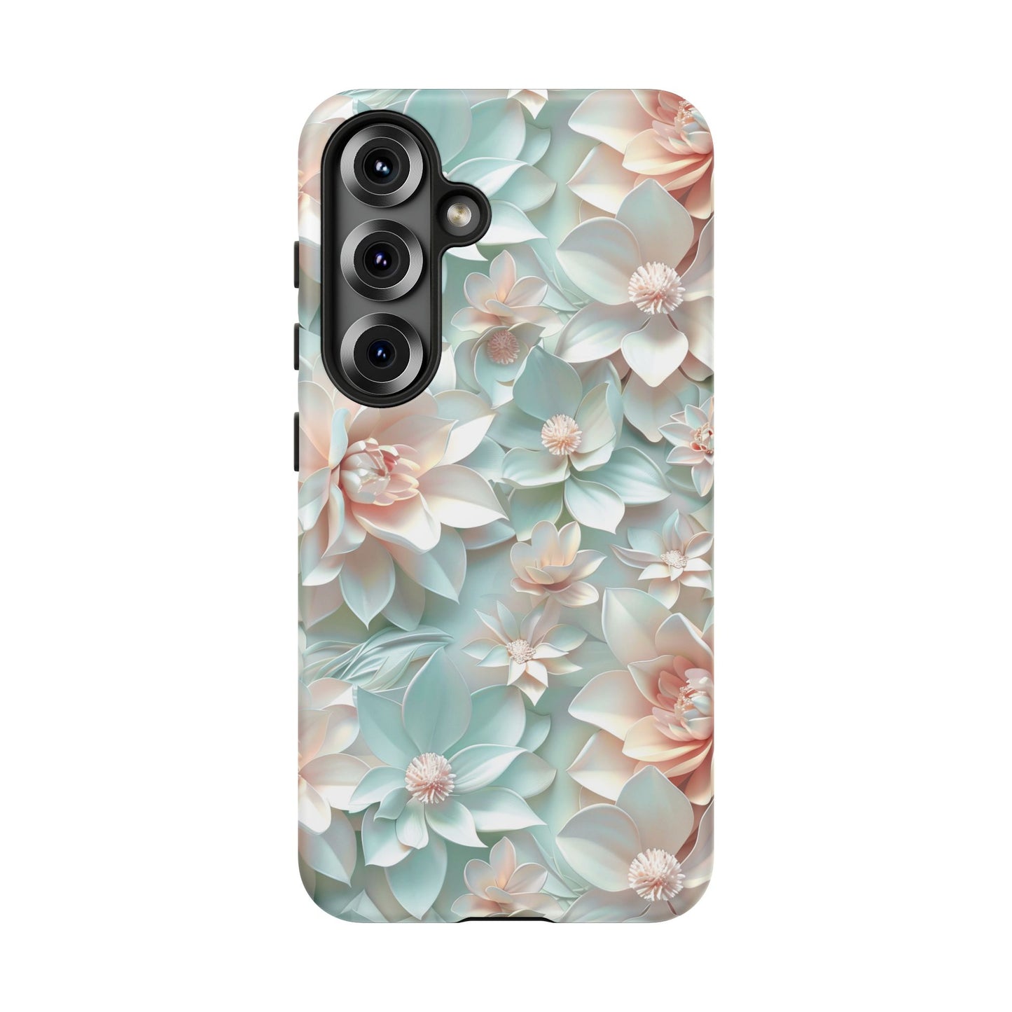 Samsung Galaxy S25 phone case - Realistic Pastel Flowers