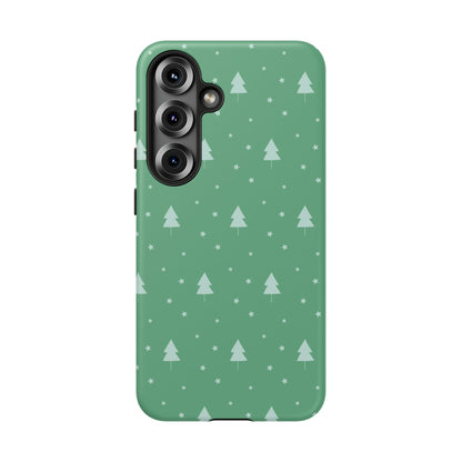 Samsung Galaxy S25 phone case - Retro Christmas Tree Pattern